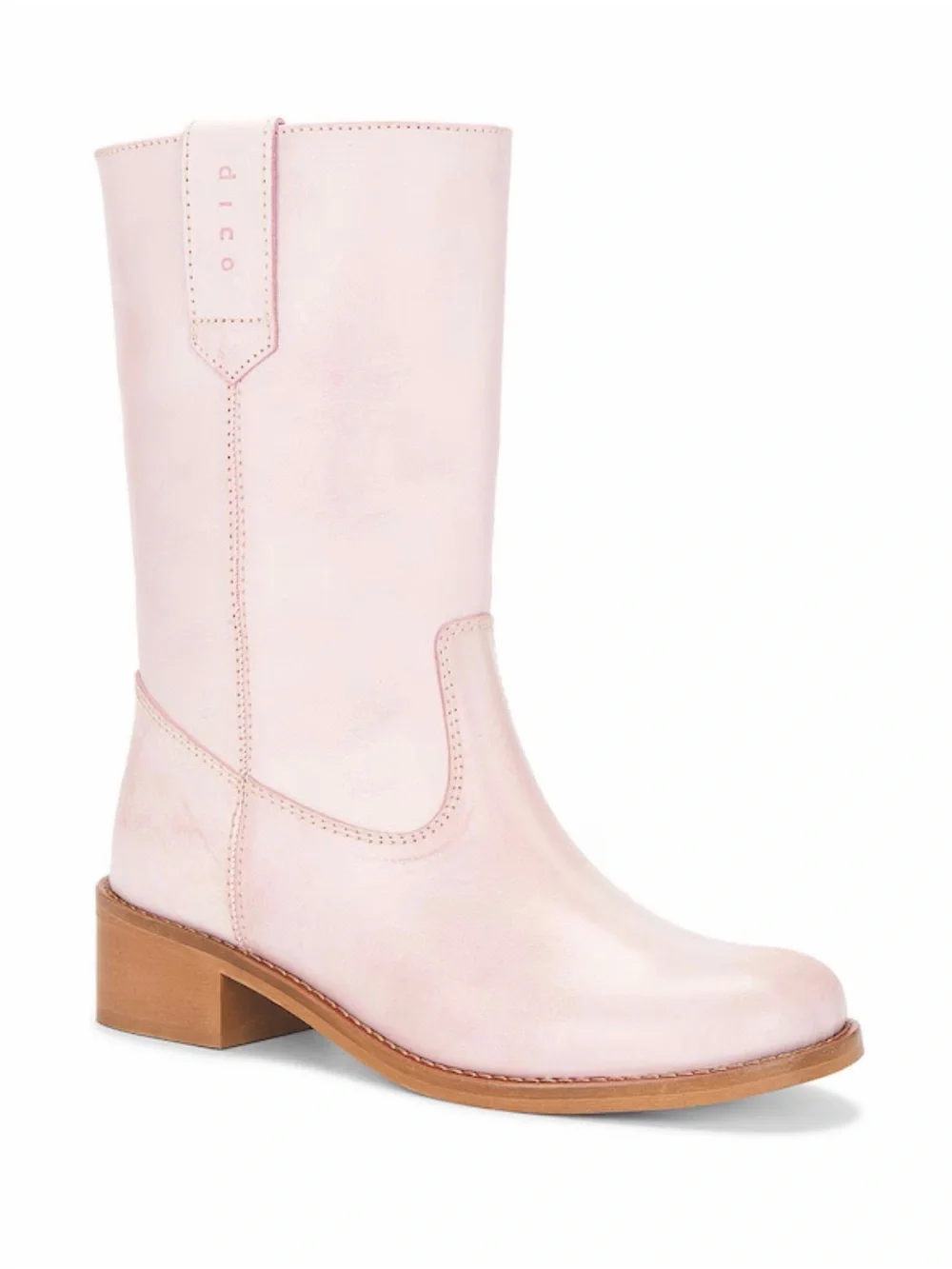Julia Gaucho Boot in Pink Escovado - Picture 2 of 11